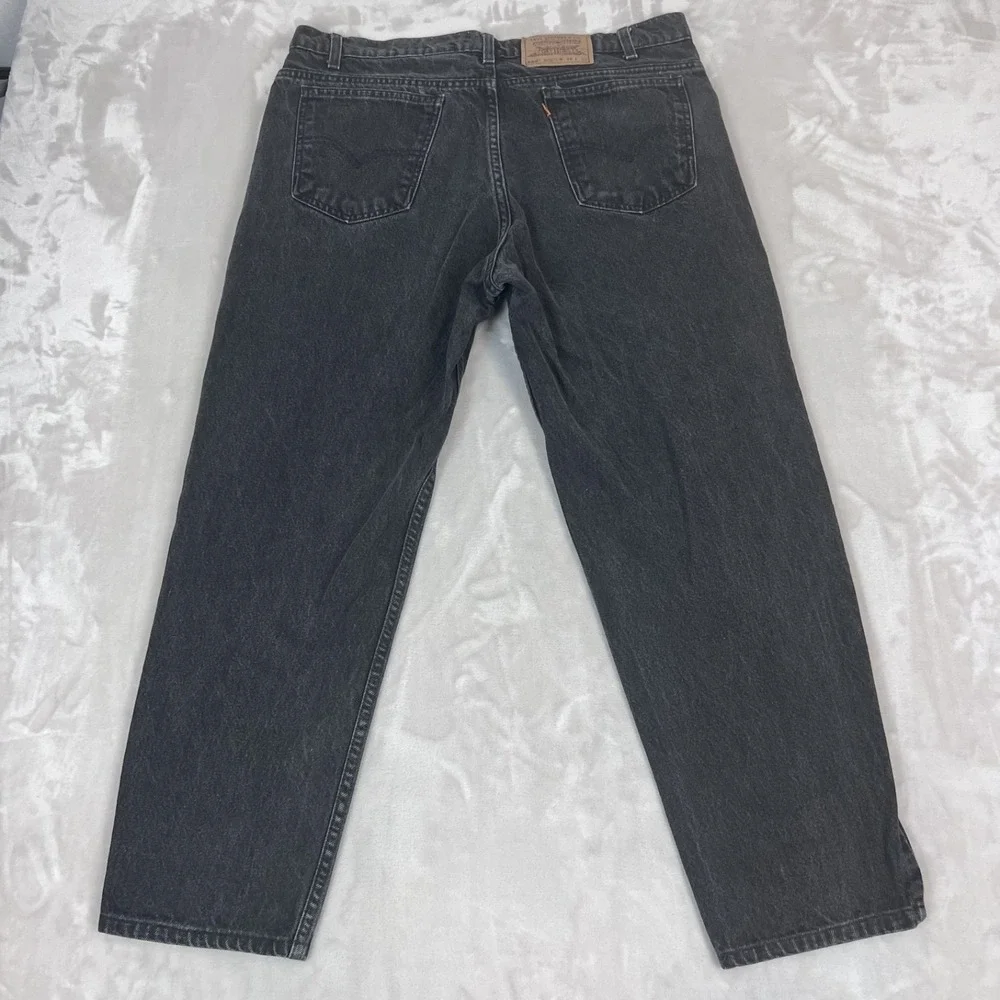 Vintage Levis 550 Jeans Mens 38x27* Black Relaxed‎ Fit Tapered Grunge Skater 90s